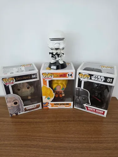 Coleção Funko Pop Animation Gandalf Darth Vader Goku Flamentrooper
