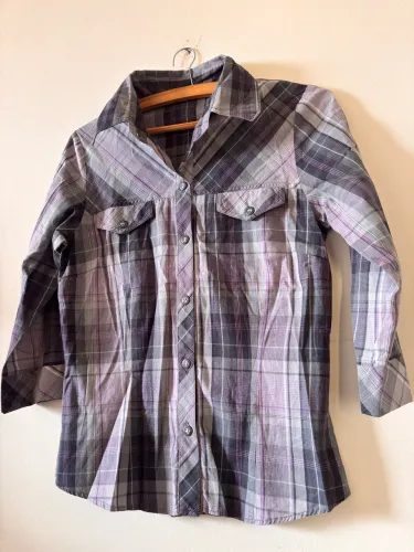 Camisa Feminina Victoria Xadrez Shine