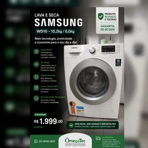 Lava e seca Samsung 11kg ecobubble