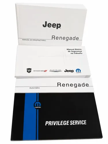 Kit Manuais Originais Jeep Renegade embalagem original