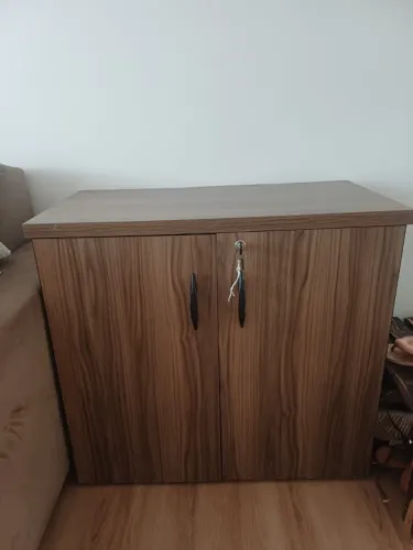 Armário para Escritório Multiuso 2 Portas 80cm