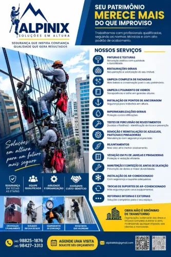 Pintura e limpeza de vidro 