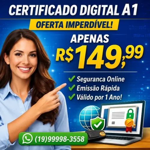 Certificado Digital A1 1 ano