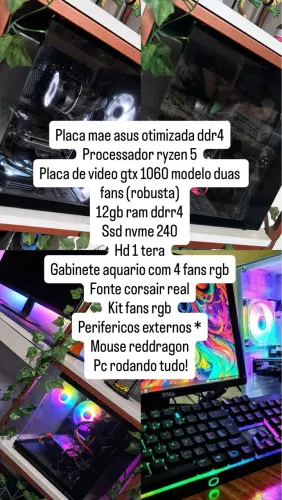 Pc gamer alto desempenho (desapego)