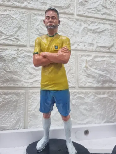 Boneco Resina Colecionador Menino Ney 10 Brasil Copa
