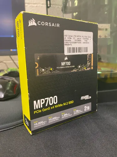 SSD M2 Nvme 2tb Corsair MP700 - leituras 10000mbps