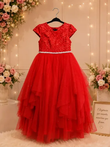 Vestido infantil Festa