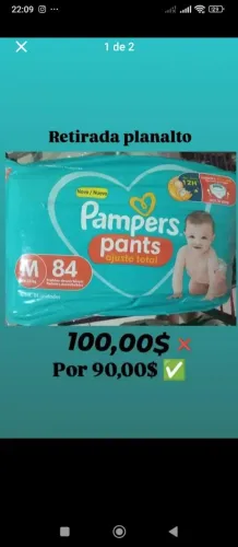 Fraldas descartáveis 