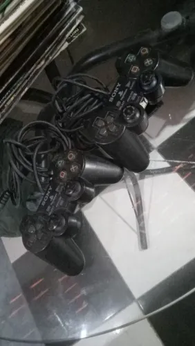 PAR DE CONTROLES PS2 ORIGINAL COM FIO