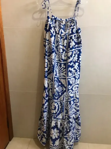 Vestido longo de alça H&M