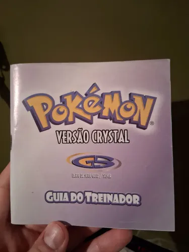 Manual Original Pokémon Versão Crystal em excelente Estado