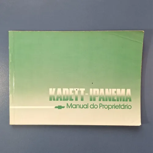Manual do Kadett e Ipanema 1989 e/ou 1990 Original 