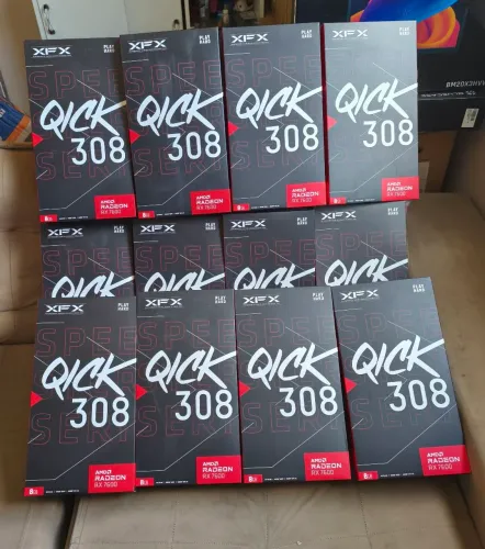 RX 7600 XFX Triple Fan Lacrada com NF e Garantia. VENDO OU TROCO 