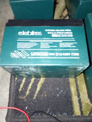 Bateria bicicleta elétrica 12v 15 ah