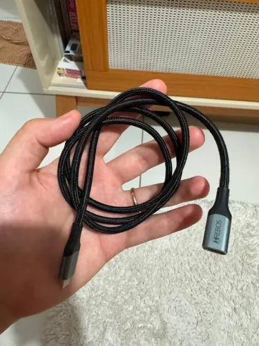 Cabo Extensor Usb-c 3.1 Dados Carregamento E Video 4k/60hz