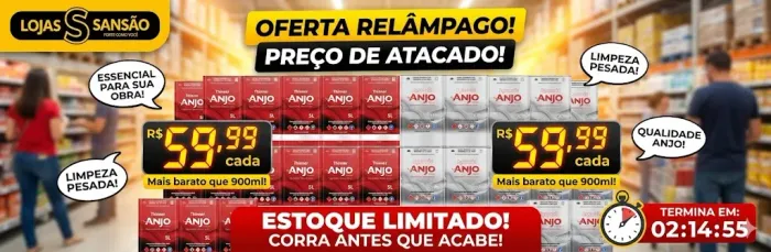Saldão: Thinner ou Aguarrás Anjo 5L - R$ 59,99 (Estoque Final)