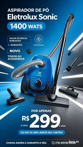 Aspirador Eletrolux Sonic 1400 Watts