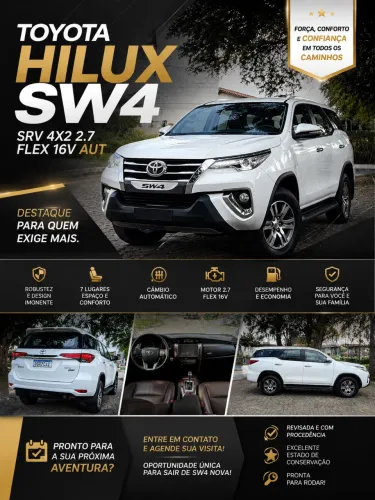 Toyota Hilux SW4 SRV 4X2 2.7 Flex 16V Aut. 2019