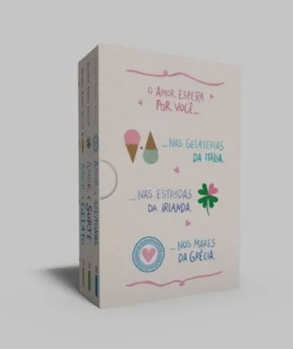 Box Amor & livros: Caixa com os 3 volumes da coleção