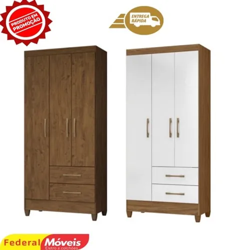 Guarda roupa 3 portas lima nova na caixa 