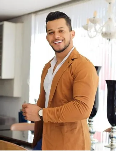 Blazer Masculino Super Slim Caramelo