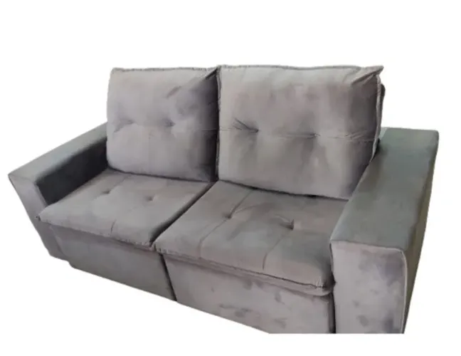 Sofá Retrátil Reclinável 2,00m Espuma D23 Super Lindo Fazemos Entrega