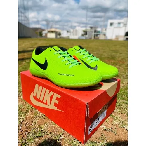 Chuteira Nike Phantom Fluorecente Society - Importada Premium