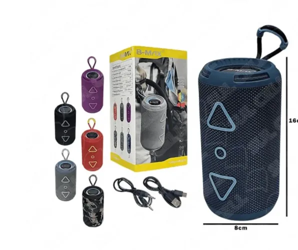 Caixa De Som Portátil Estéreo Bluetooth 5.3 Extra Bass 8w B-Max