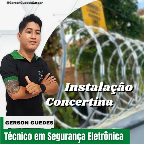 Instalação Concertina - Cerca Elétrica- Automação de portão-Segurança Eletrônica