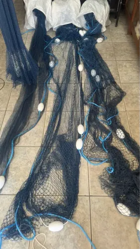 Rede pronto para piscicultura de 20 metros por 3 de altura