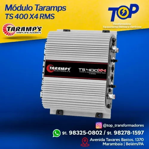 Módulo Amplificador Taramps TS 400 rms 4 canais