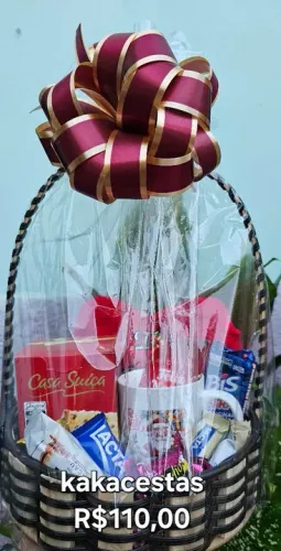 Cesta de presente para o Natal