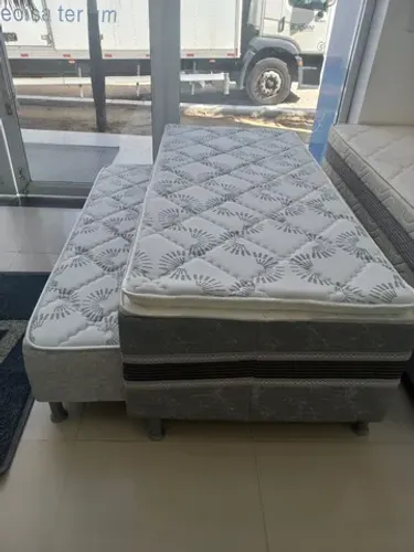 Bibox solteiro bom sono 10cm de espuma com pilow top 
