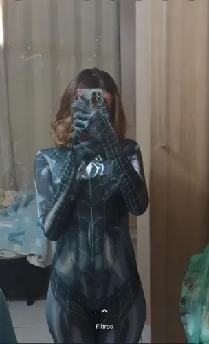 Fantasia de Spider feminino- Tamanho M