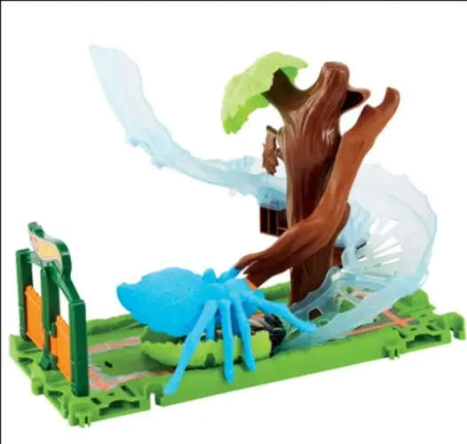 Pista Hot Wheels Ataque Da Aranha No Parque City