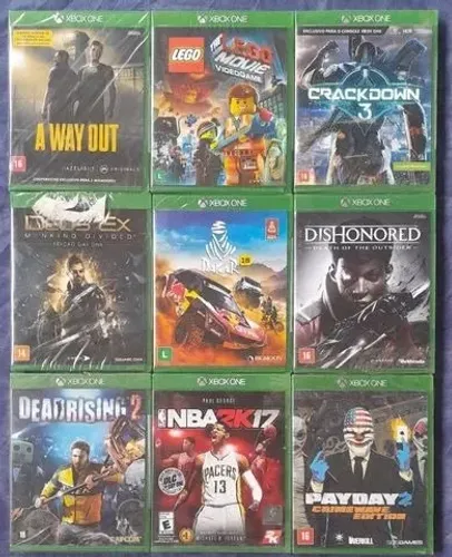 Jogos Xbox One Zerados Lacrados 50 reais cada