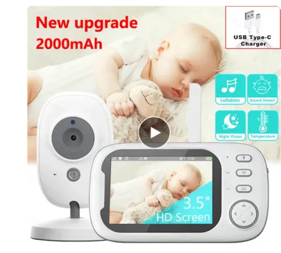 Babá eletrônica Cdycam - Baby Monitor, Câmera de Segurança
