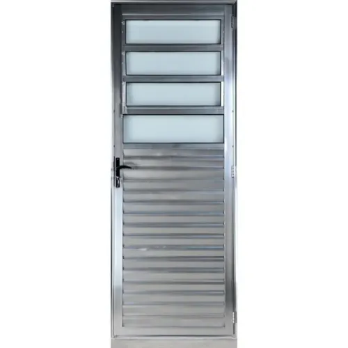 Porta basculante 2,10x80 lado ESQUERDO no alumínio brilhante 