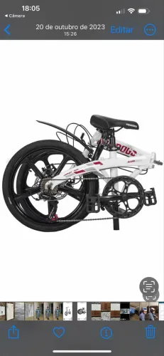 Bicicleta dobrável de alumínio