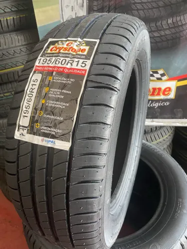 Pneu 195/60R15 remolde novo Crystone 