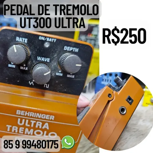 Pedal Para Guitarra Ut300 Behringer Ultra Tremolo