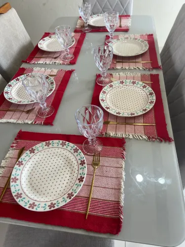 Kit Jogo Americano - 7 Peças (6 Lugares) - Novo | Envio Imediato