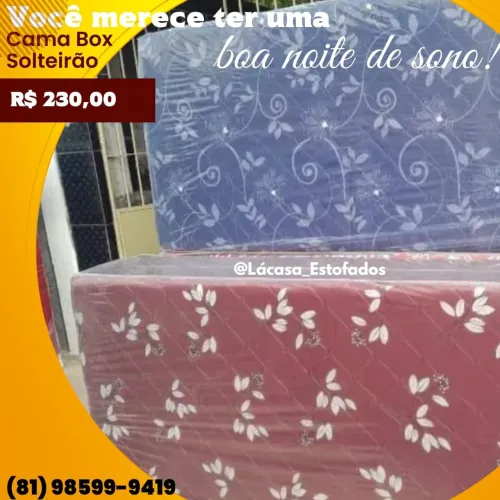 Cama Box Solteirão - Conforto e Qualidade!