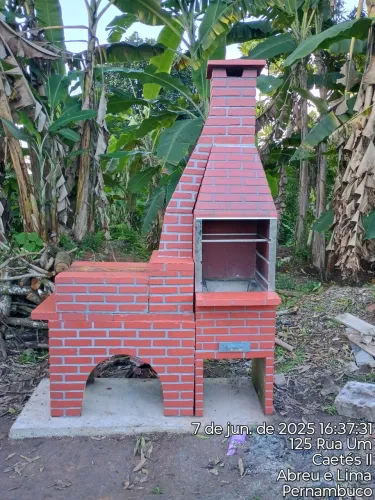 Churrasqueira de tijolo