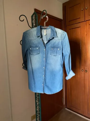 Camisa Jeans Feminina