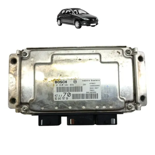 Módulo Injeção Peugeot 206 1.4 Flex 2007 2008 Me7.4.470
