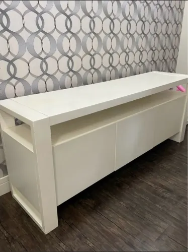 Buffet aparador laqueado branco 2,30 m Sem detalhe!