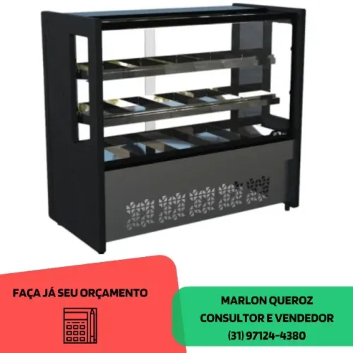 Balcão Estufa 1,25M Polar Novo 127-220v 