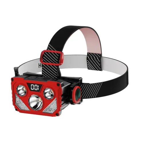 Lanterna de Cabeça LED Super Brilhante 500LM Recarregável IPX4 - Bomvink 