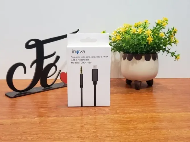 Cabo Adaptador de Áudio 3.5 (P2) p/ iPhone I6 - Inova